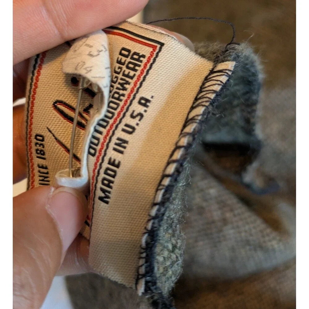 Vintage Made in USA Woolrich Rugged Outdoorwear Camp Tweed Throw Blanket 53x53